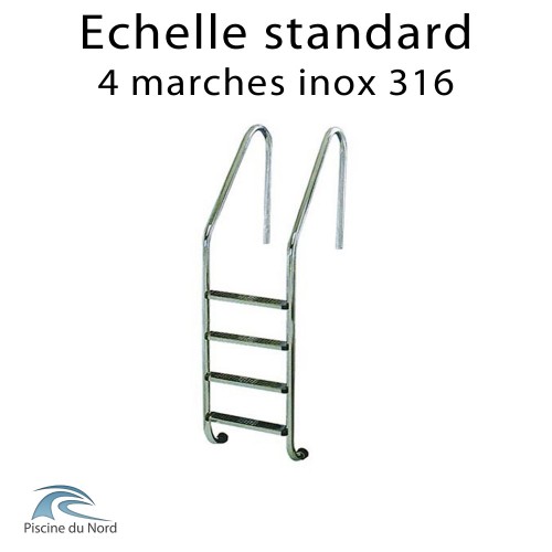 Echelle 4 marches standard en inox 316 Echelle 4 marches standard en inox 316