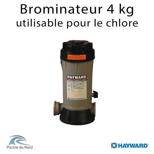 Brominateur piscine Hayward, capacité 4 kg, raccordements tubbing, montage en derivation Brominateur piscine Hayward, capacité 4 kg, raccordements tubbing, montage en derivation
