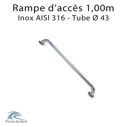Rampe d'accès pour piscine - Longueur 1m Rampe d'accès pour piscine - Longueur 1m