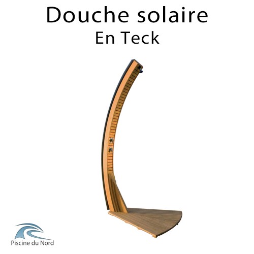 Douche solaire en Teck avec reservoir de 20 litres Douche solaire en Teck avec reservoir de 20 litres