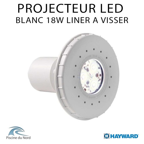 Projecteur Led Blanc 18W à visser sur traversé de paroi Projecteur Led Blanc 18W à visser sur traversé de paroi